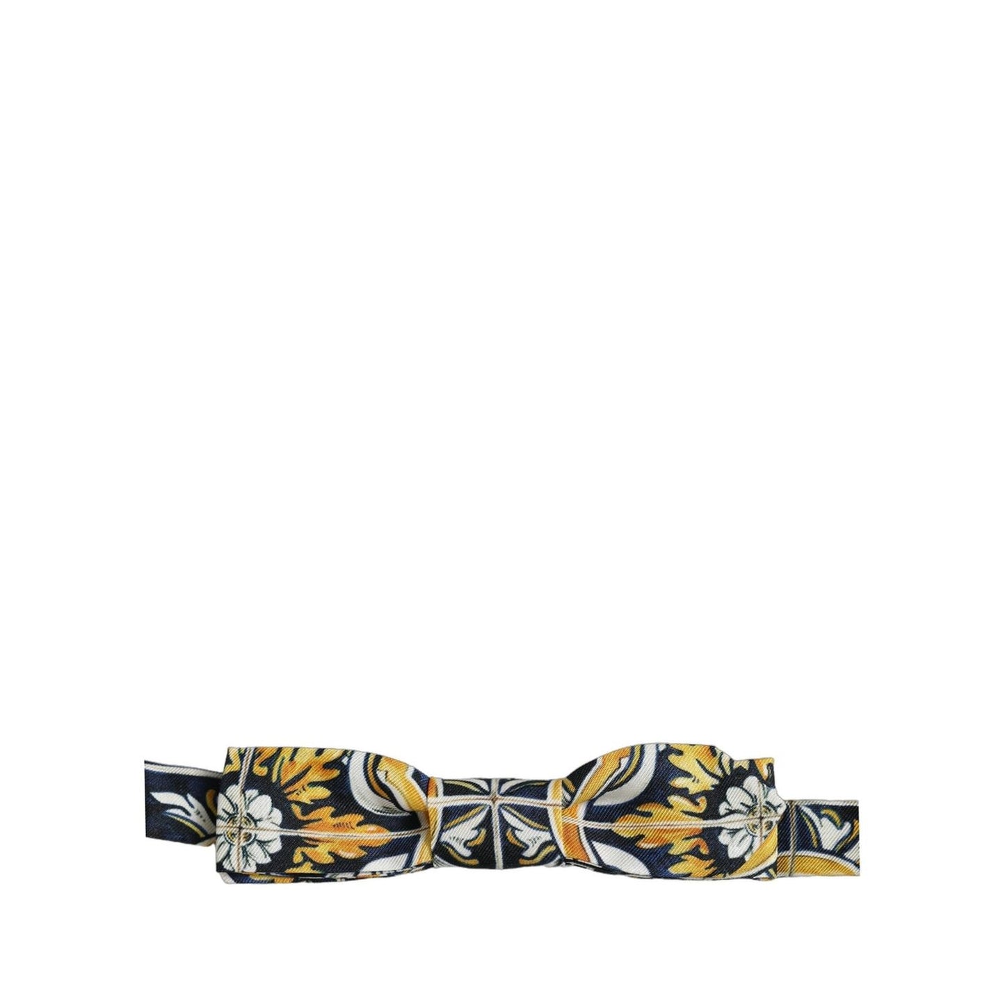 Dolce & Gabbana Multicolor Damask Style Adjustable Neck Papillon Bow Tie