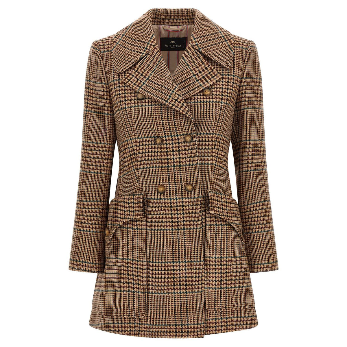 Etro Brown Wool Coat