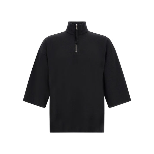 Thom Krom Black Cotton Sweatshirt