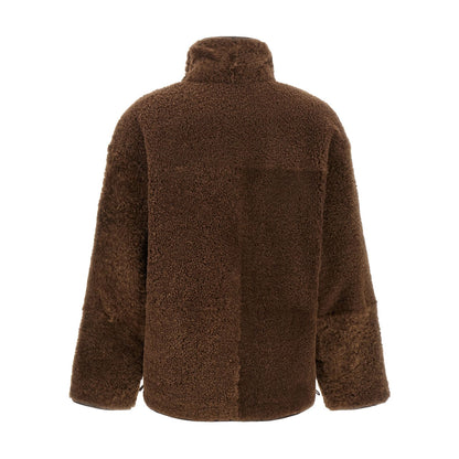 Brunello Cucinelli Brown Lamb Leather Biker Jacket