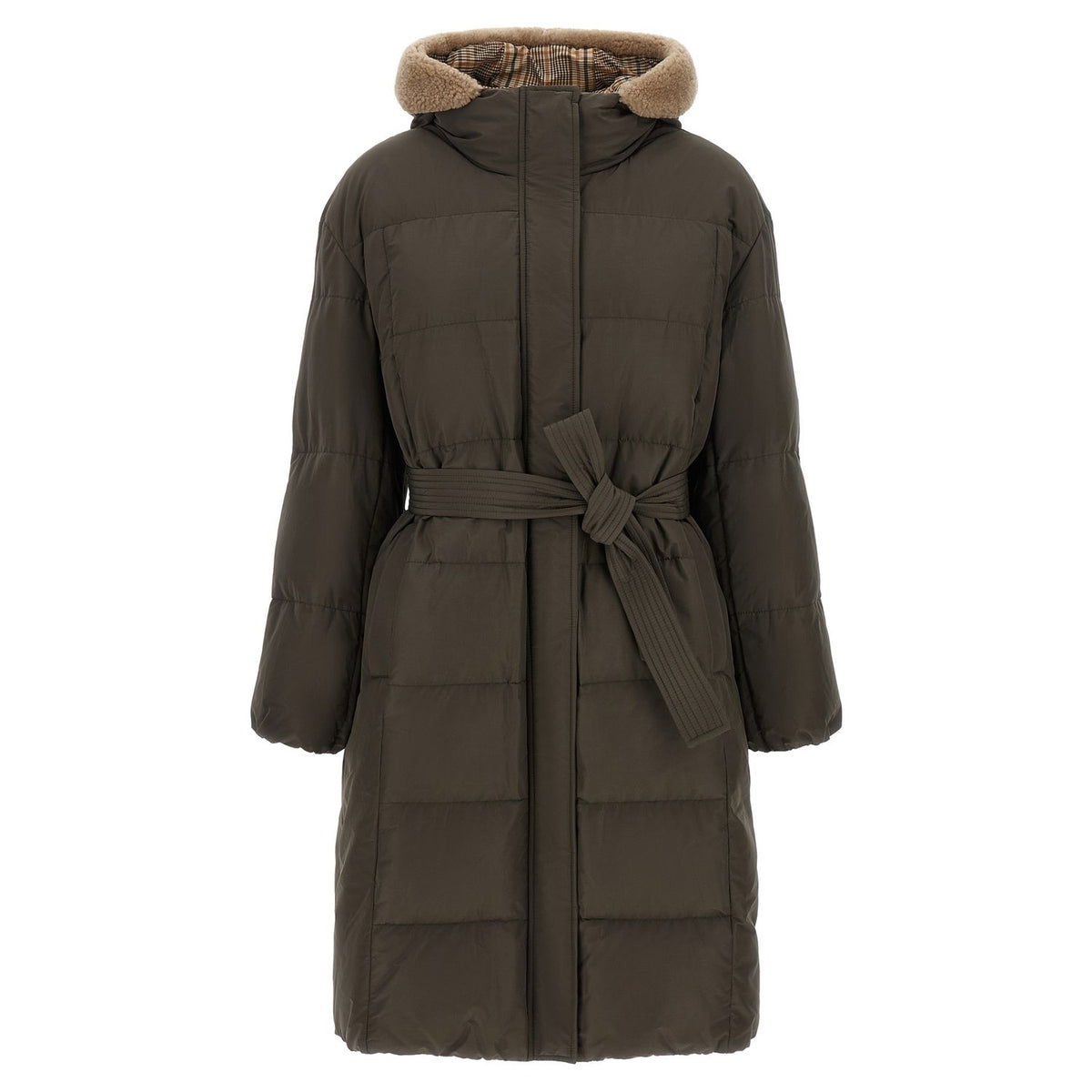Brunello Cucinelli Bicolor Cotton Coat