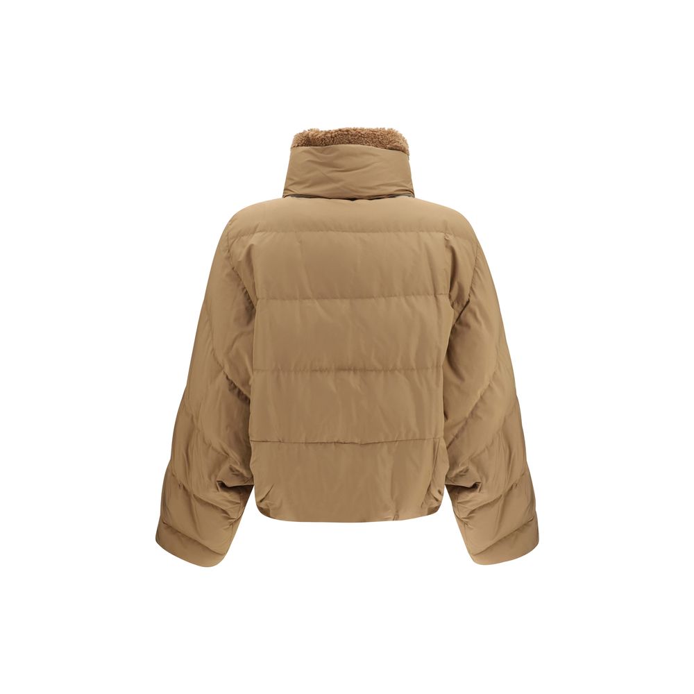 Brunello Cucinelli Beige Cotton Full-Length Jacket