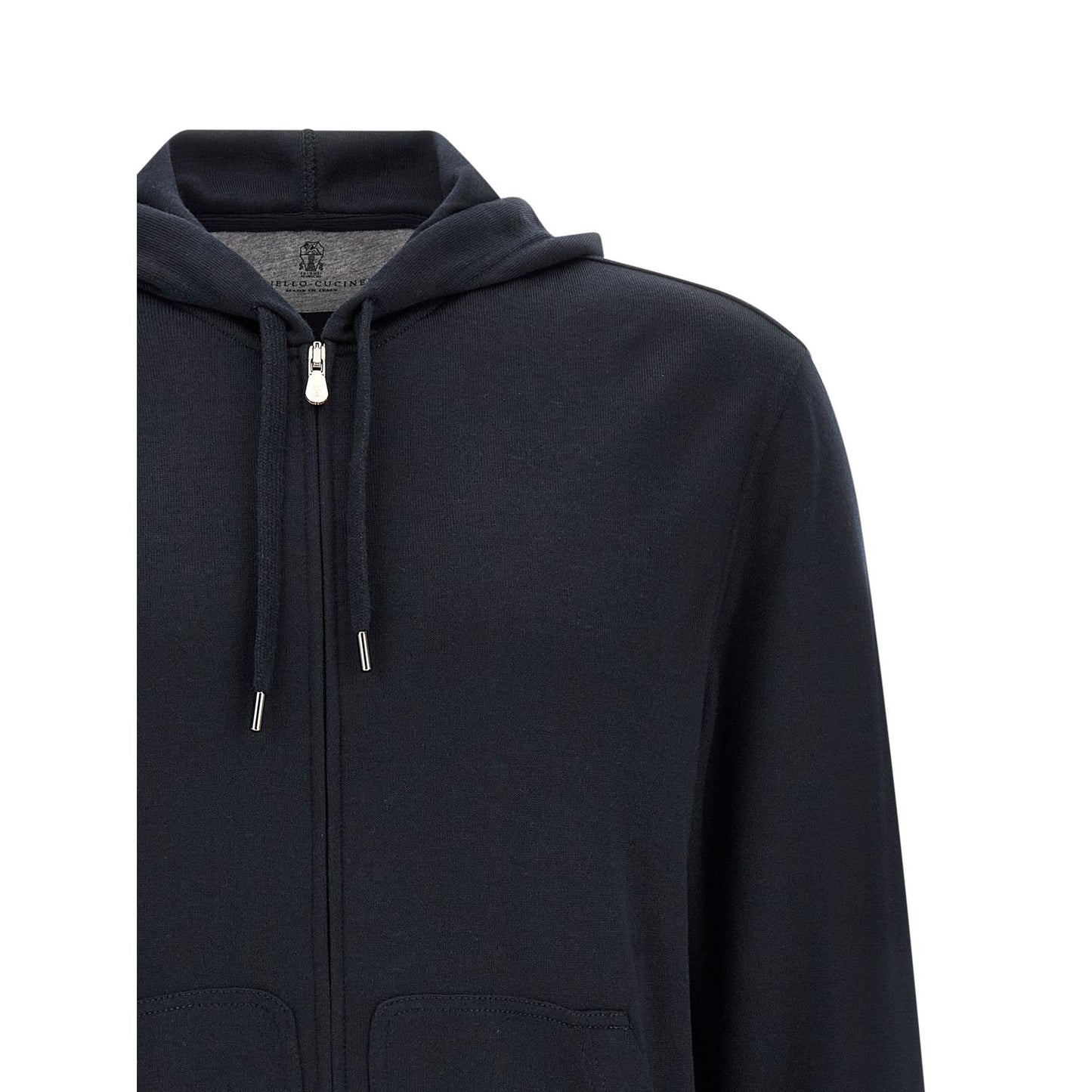 Brunello Cucinelli Blue Cashmere Sweatshirt