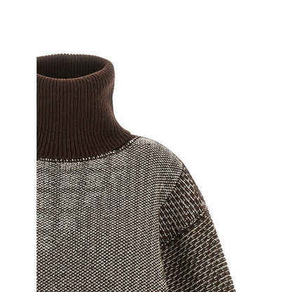 MM6 Maison Margiela Brown Wool Short Dress