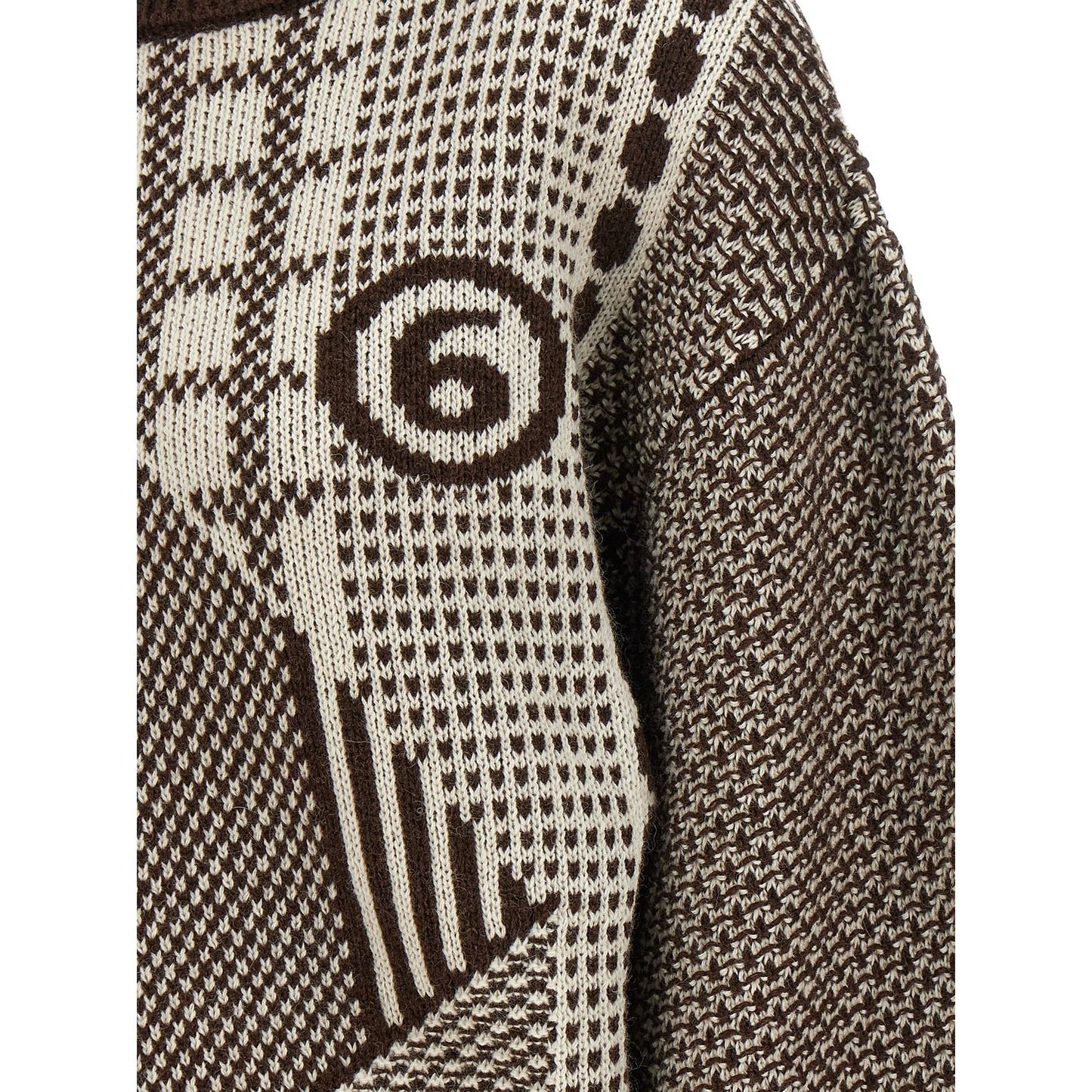 MM6 Maison Margiela Brown Wool Short Dress