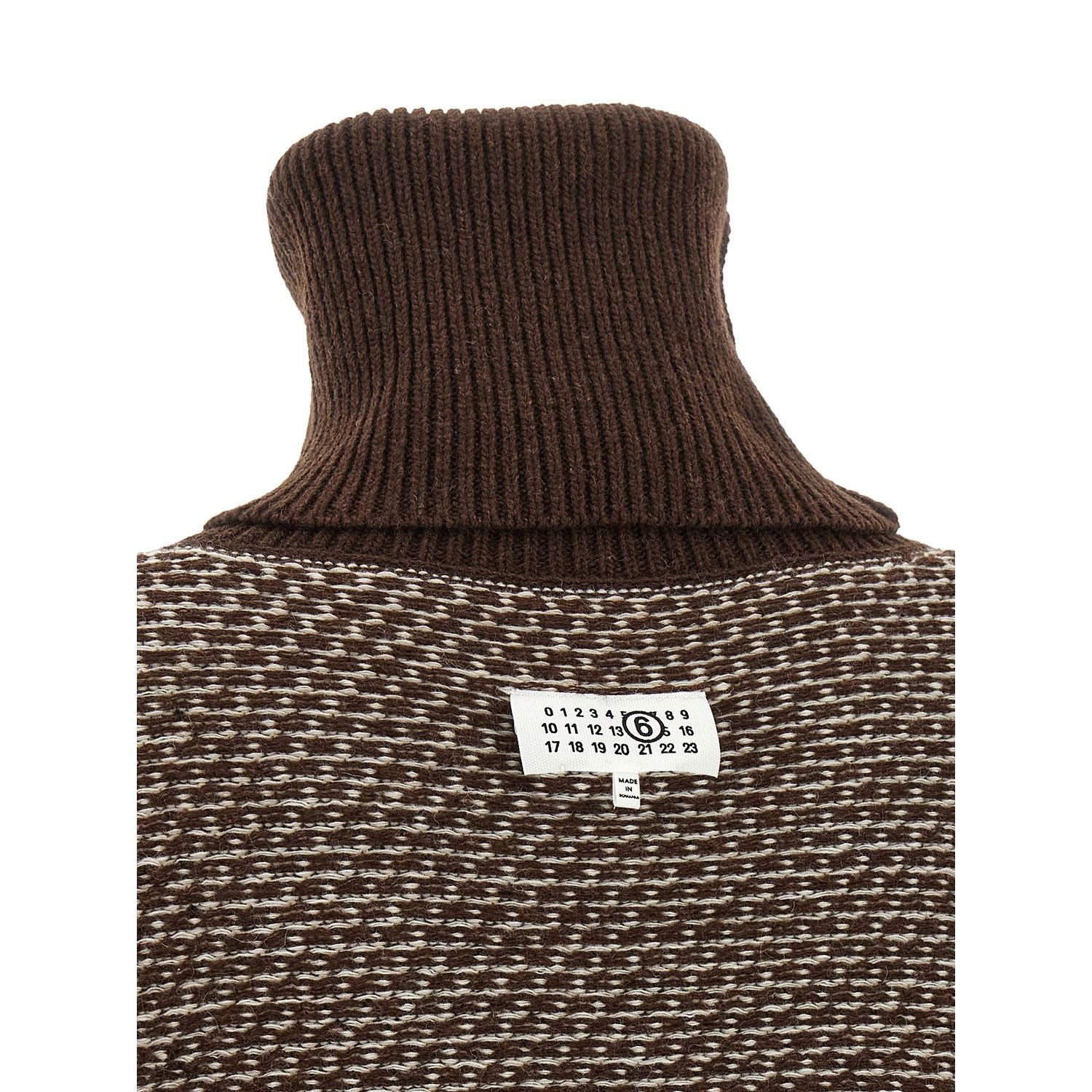 MM6 Maison Margiela Brown Wool Short Dress