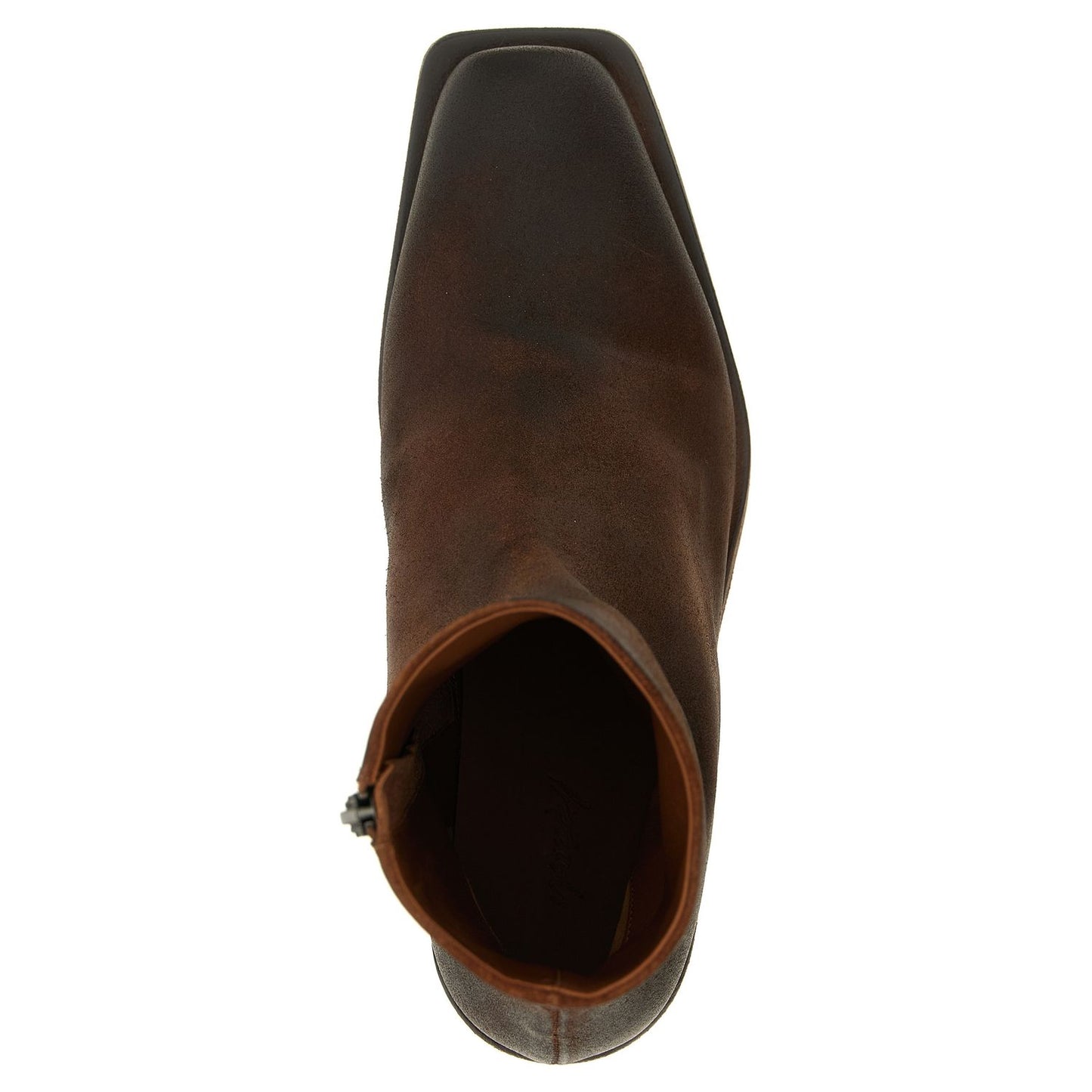 Marsell Brown Calfskin Ankle Boots