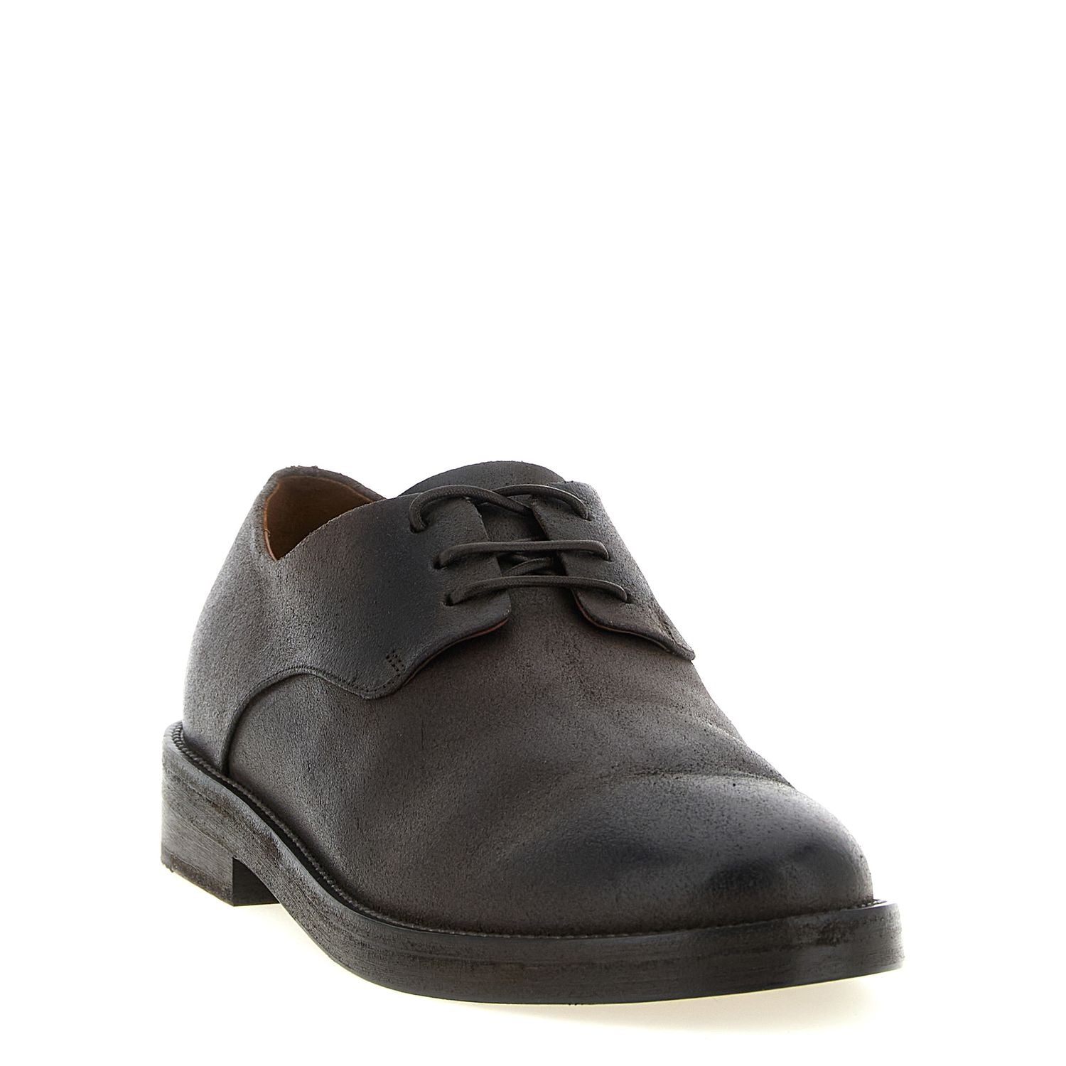 Marsell Brown Calfskin Oxfords And Derbies