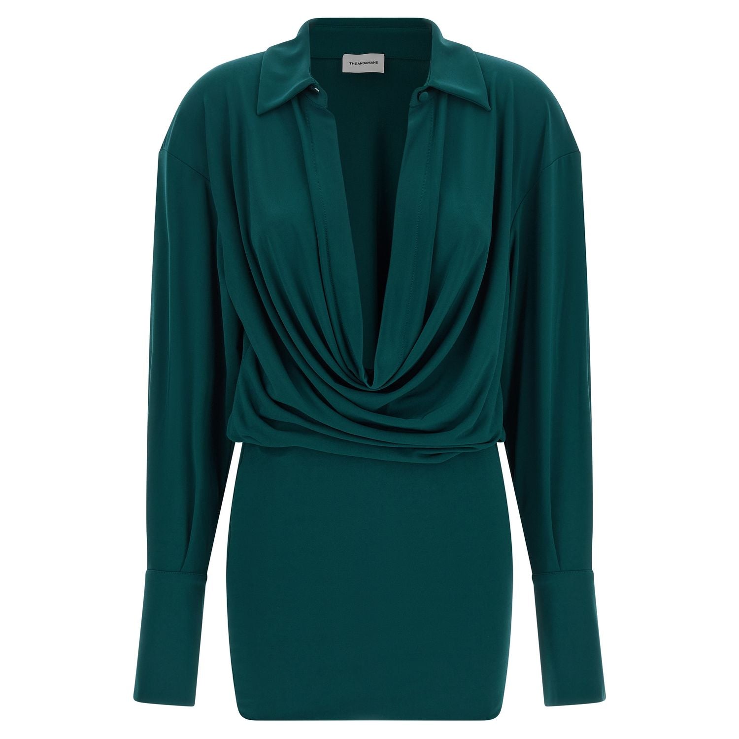 The Andamane Bicolor Polyester Short Dress