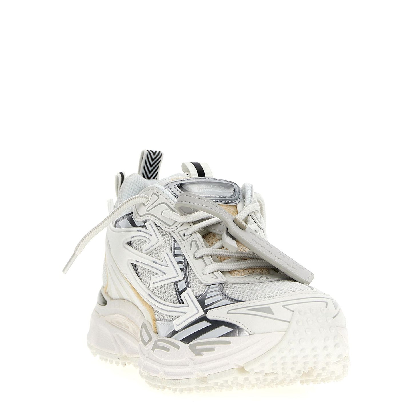 Off-White White Polyethylene Athletic Sneakers