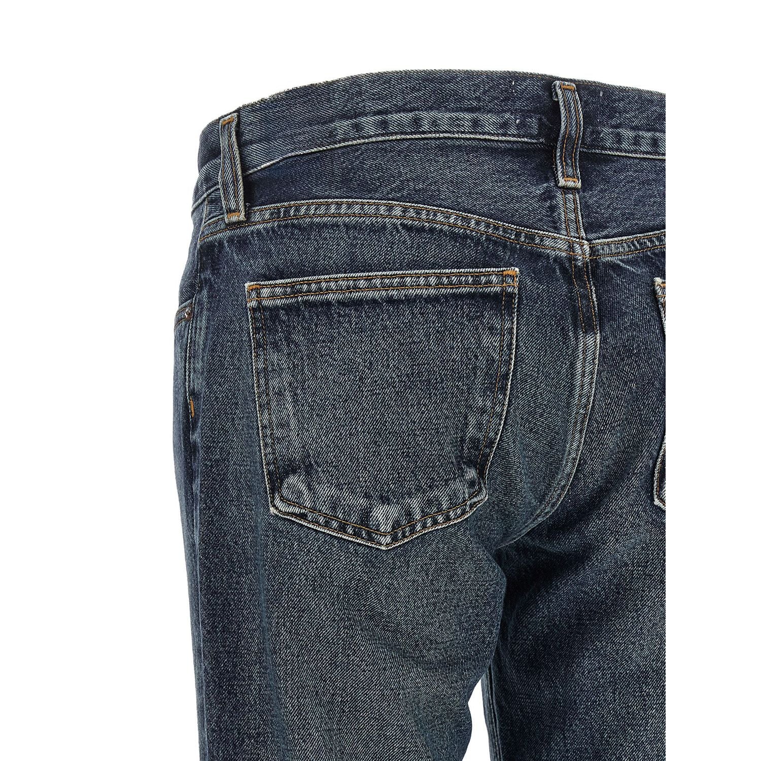 Agolde Blue Cotton Bootcut Jeans