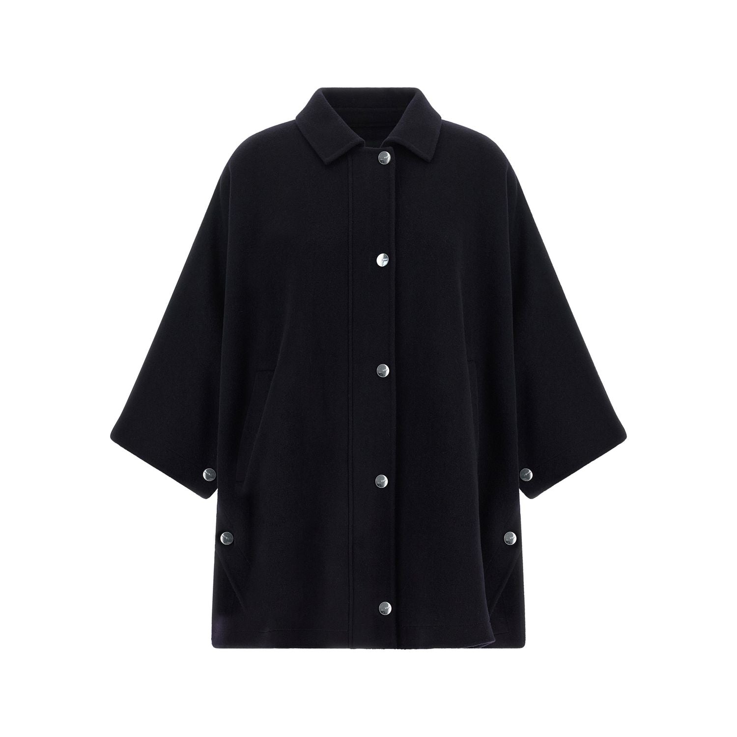 PINKO Blue Wool Coat
