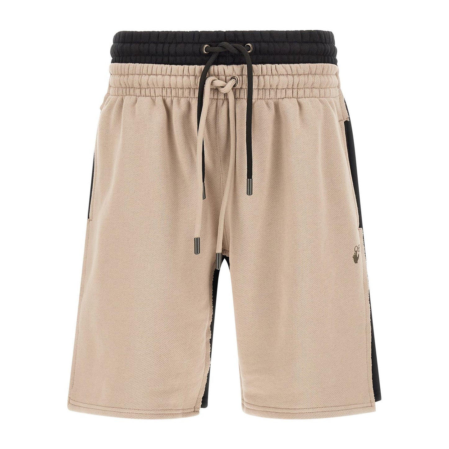 Off-White Multicolor Cotton Bermuda Shorts