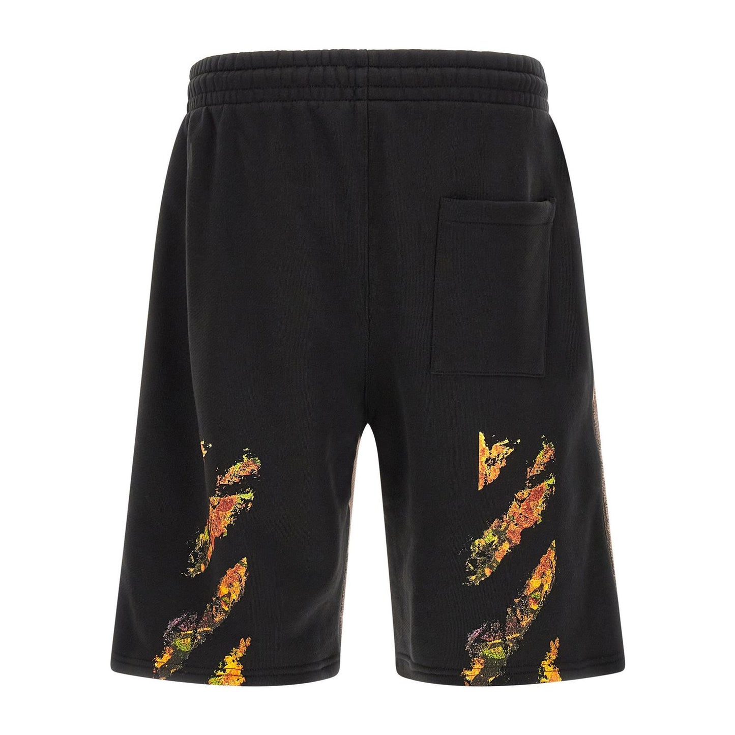 Off-White Multicolor Cotton Bermuda Shorts