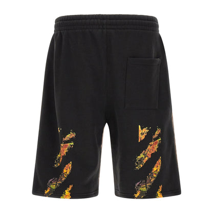 Off-White Multicolor Cotton Bermuda Shorts