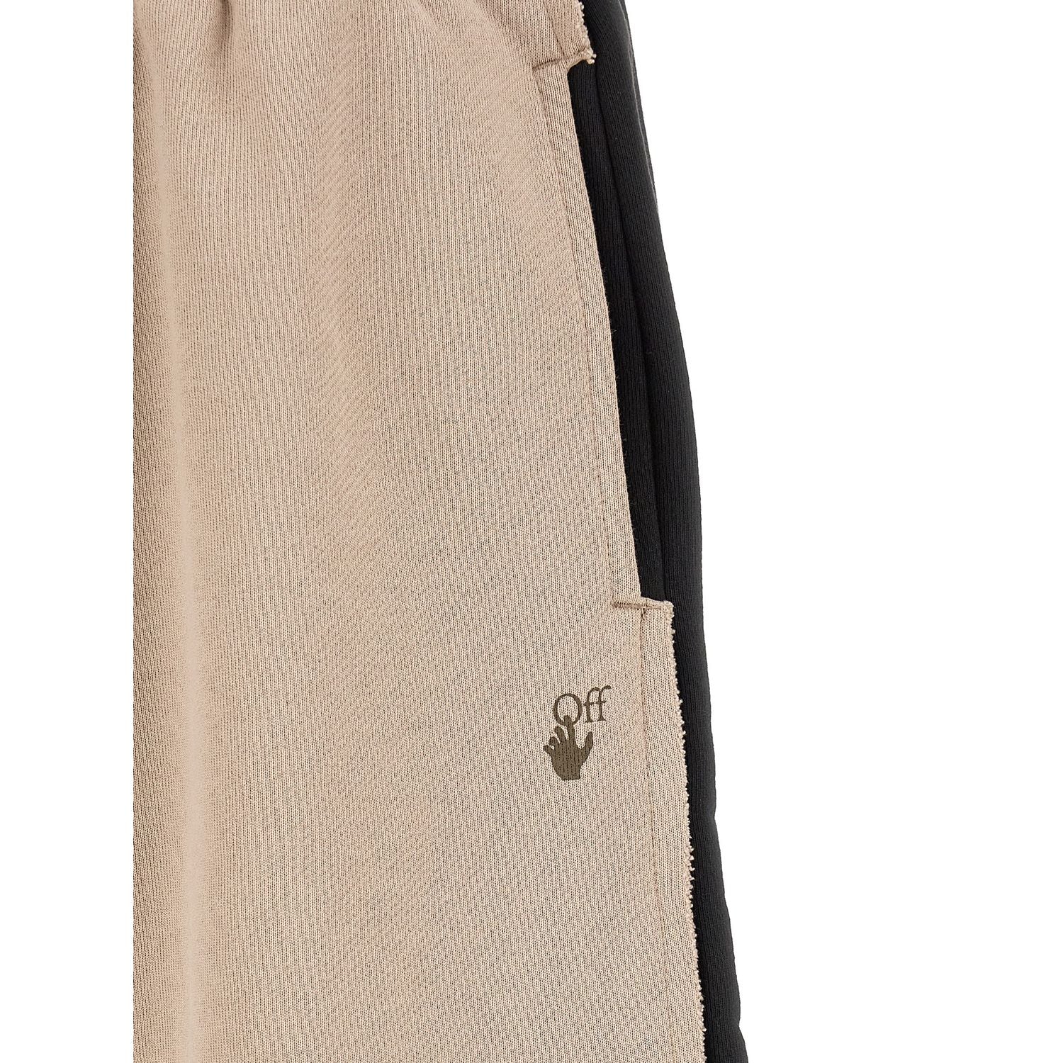 Off-White Multicolor Cotton Bermuda Shorts