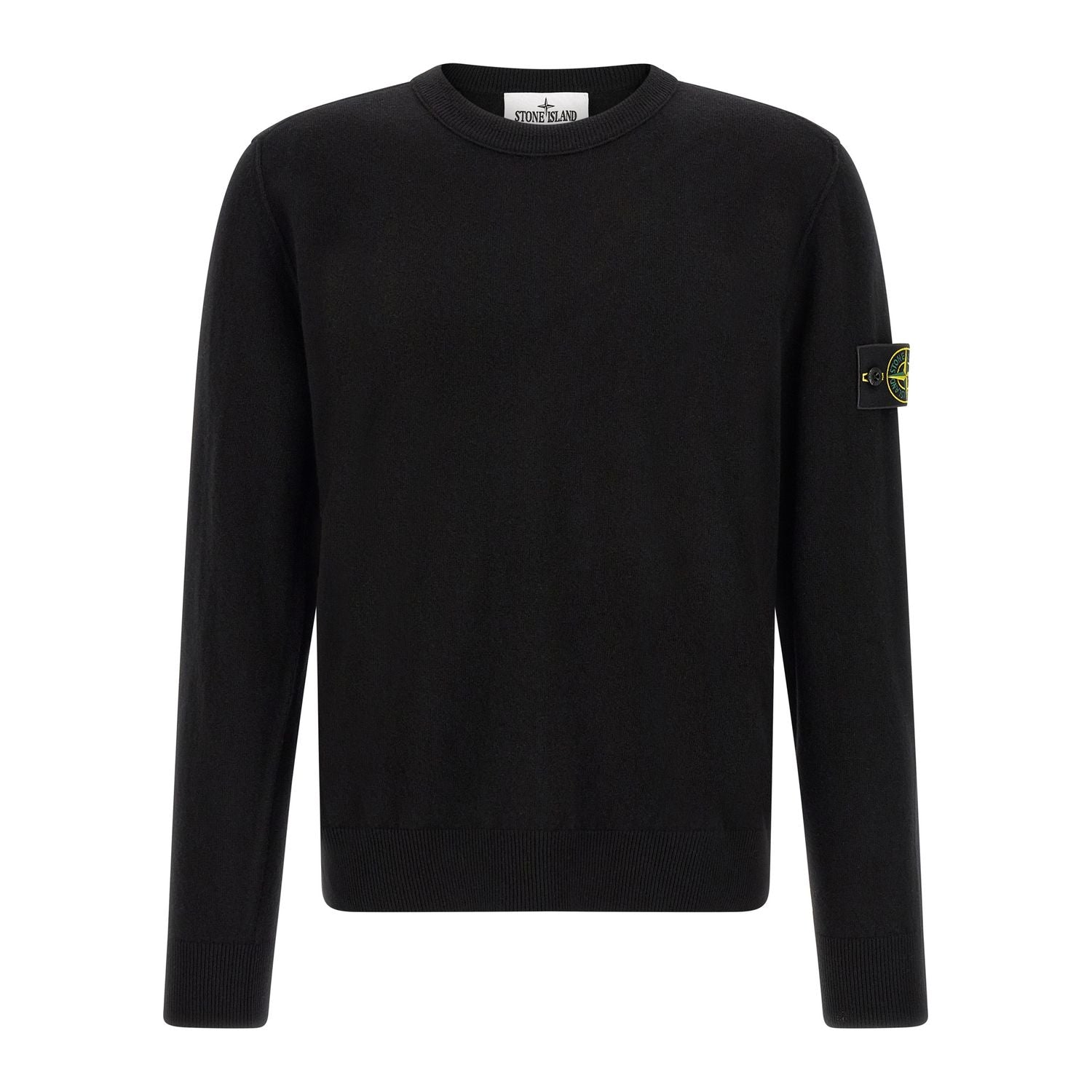 Stone Island Black Virgin Wool Cardigan