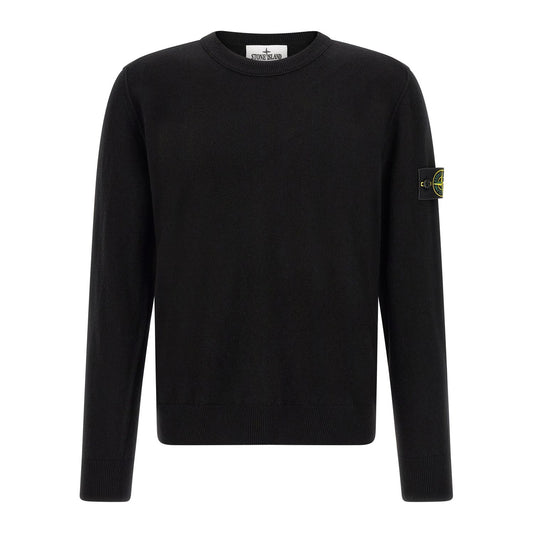 Stone Island Black Virgin Wool Cardigan