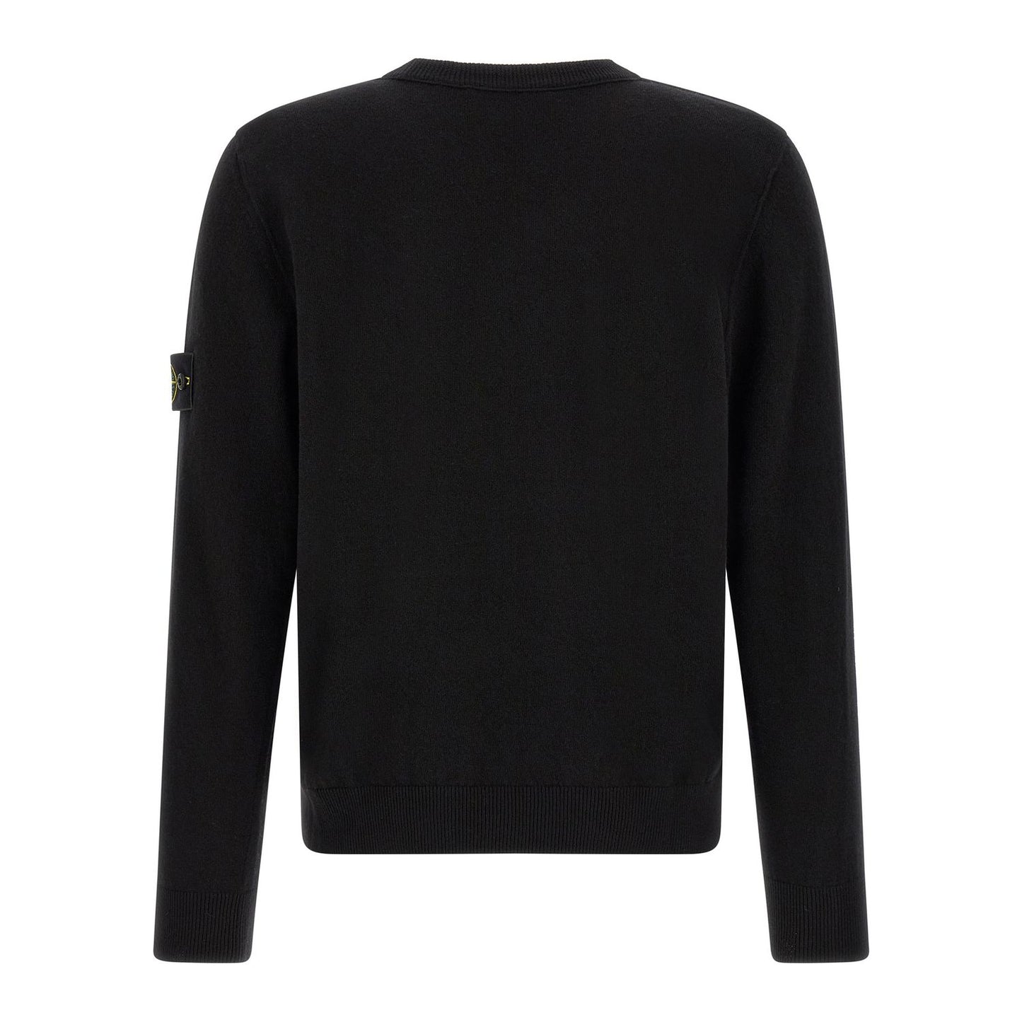 Stone Island Black Virgin Wool Cardigan