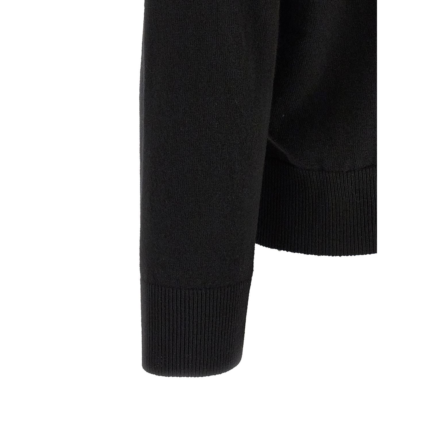 Stone Island Black Virgin Wool Cardigan