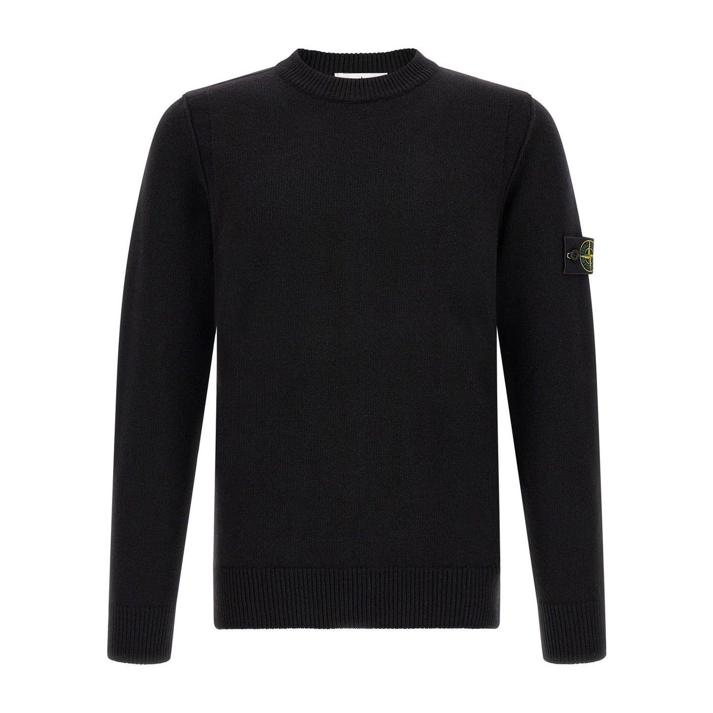 Stone Island Black Virgin Wool Cardigan