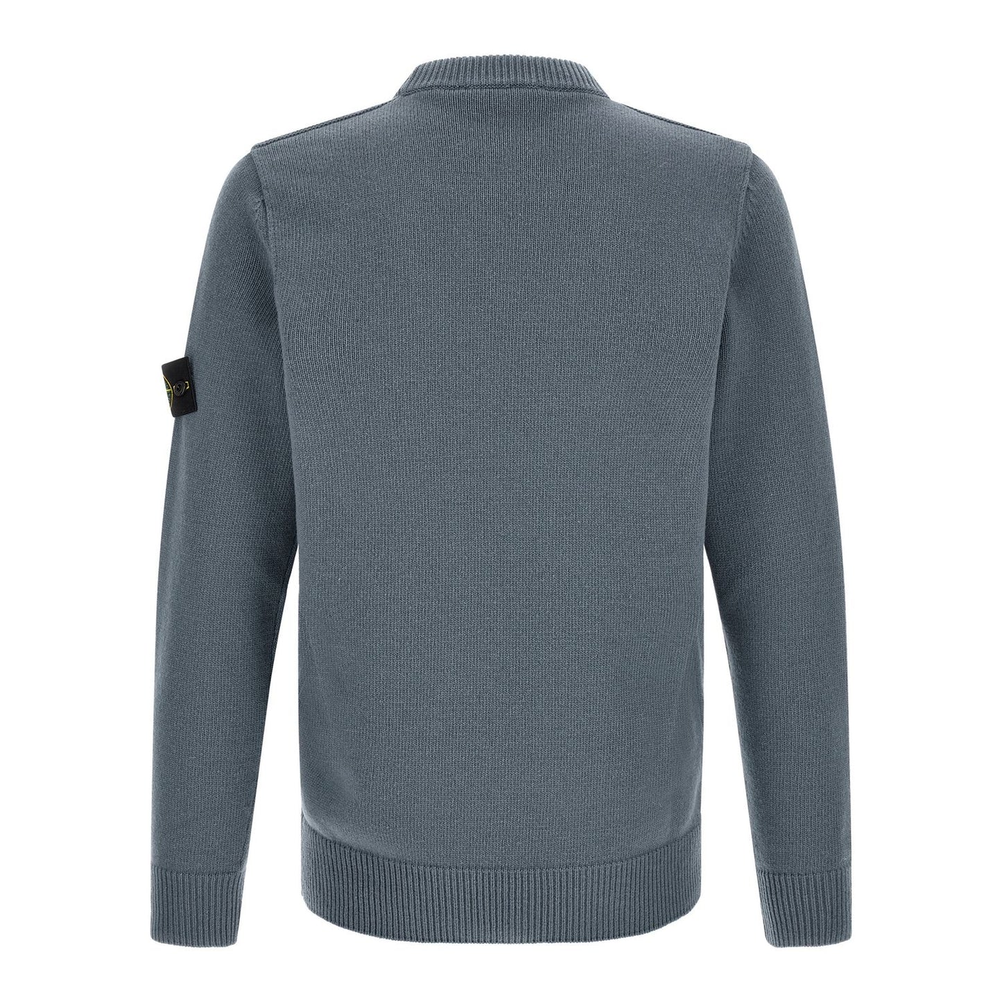 Stone Island Blue Virgin Wool Cardigan