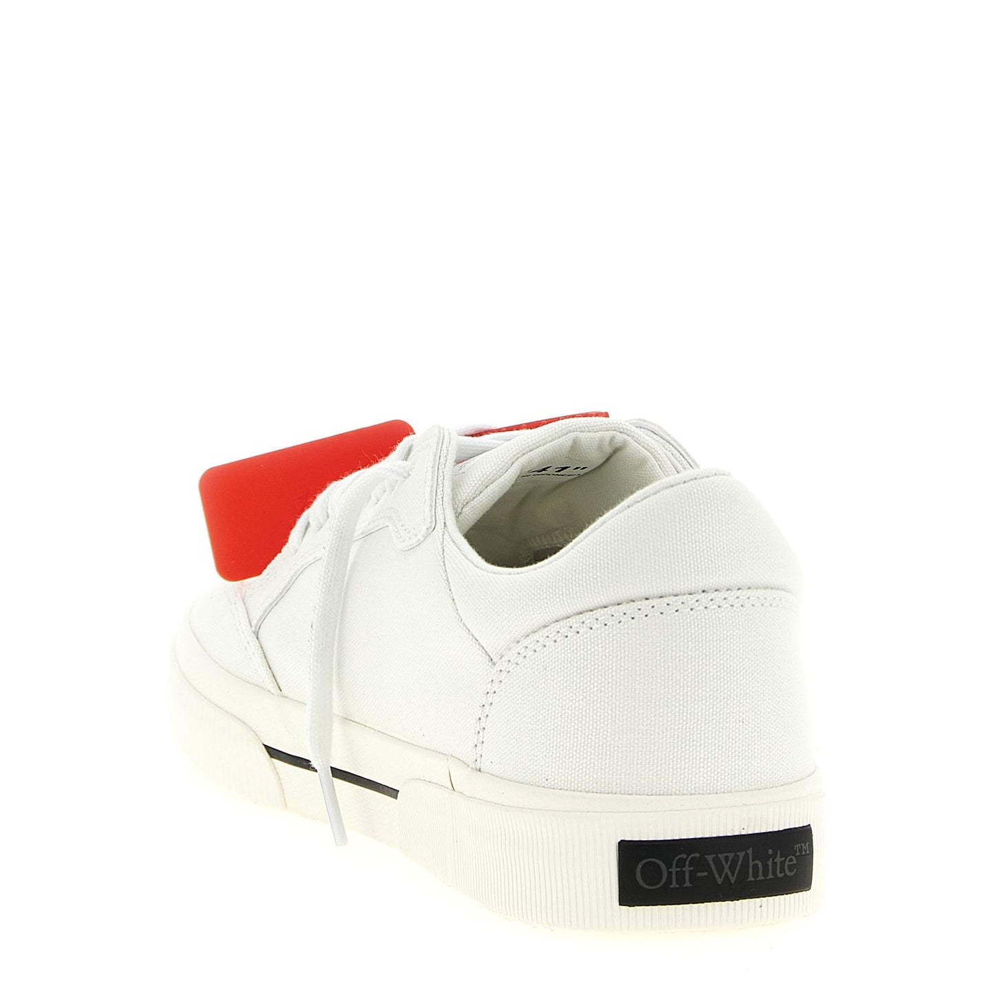 Off-White Bicolor Cotton Low Top Sneakers