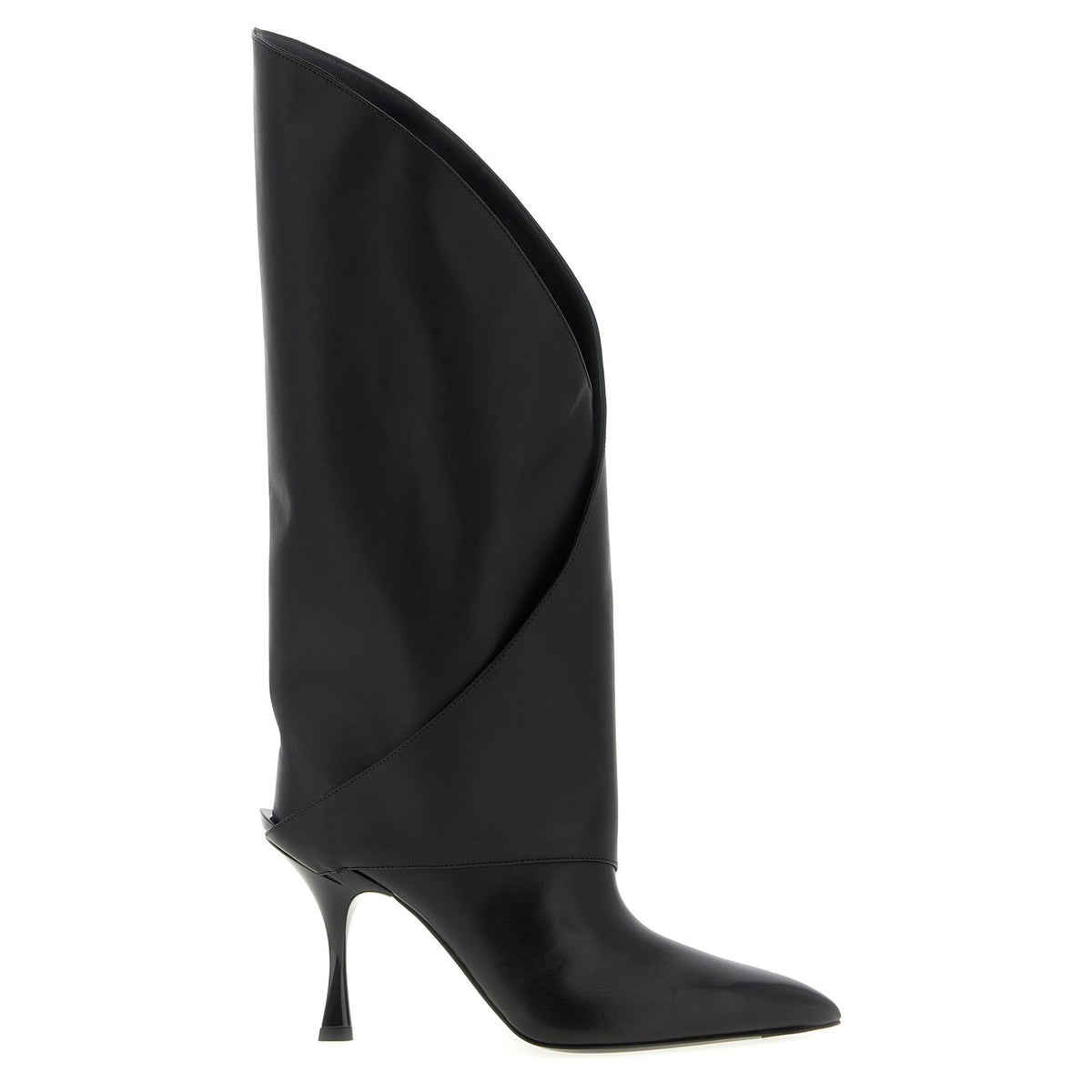 Balmain Black Calfskin Over The Knee