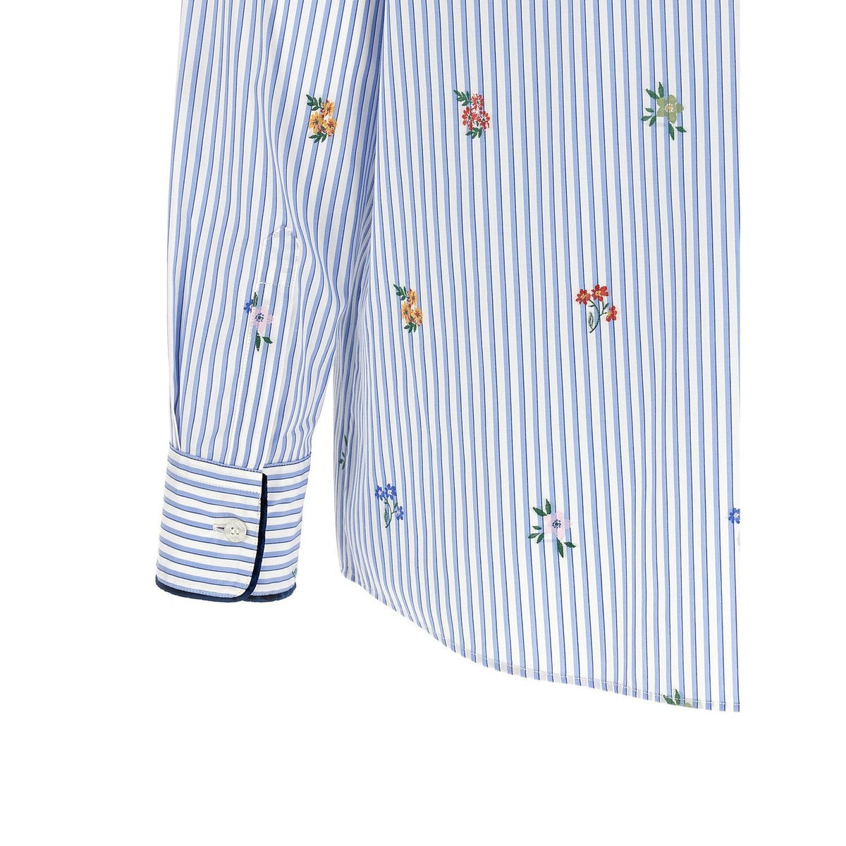 Etro Blue Cotton Blouse