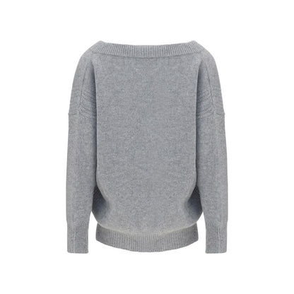 Ermanno Scervino Gray Cashmere Casual Dress