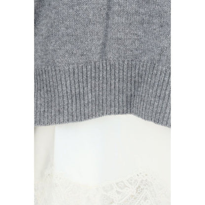 Ermanno Scervino Gray Cashmere Casual Dress