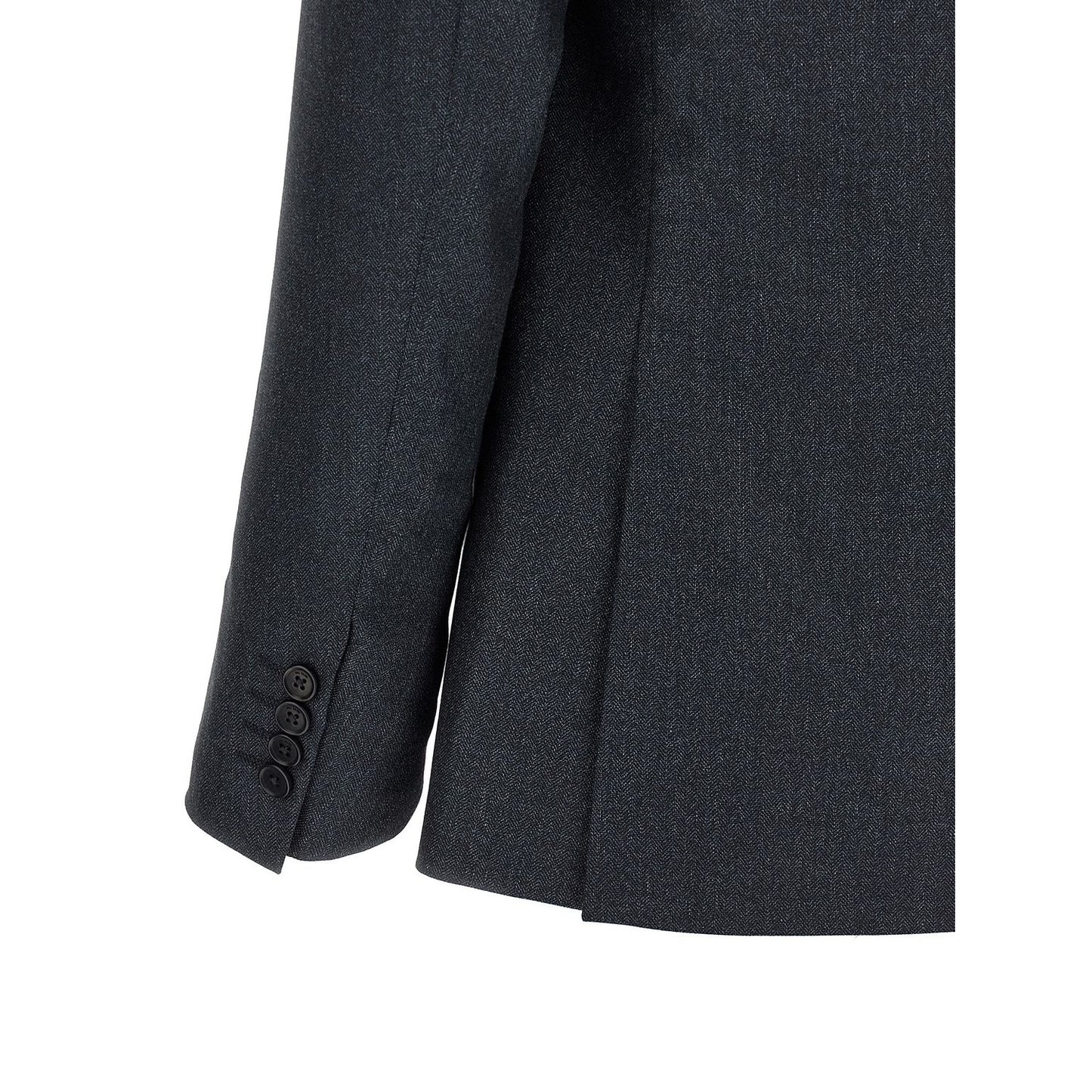 Pal Zileri Gray Polyester Two-Piece Suit