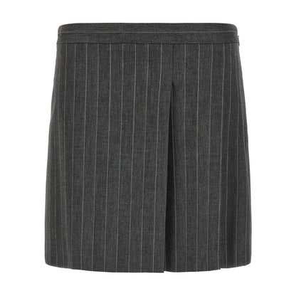 PINKO Gray Polyester Long Skirt