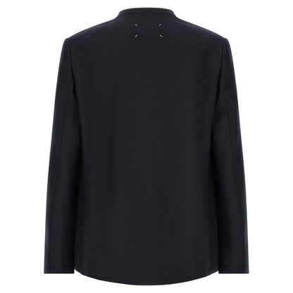 Maison Margiela Blue Virgin Wool Blazer
