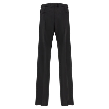 Jil Sander Black Virgin Wool Dress Pants