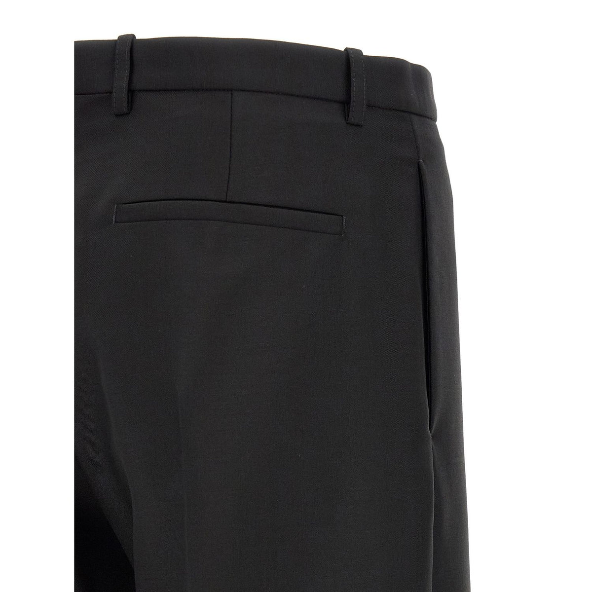 Jil Sander Black Virgin Wool Dress Pants