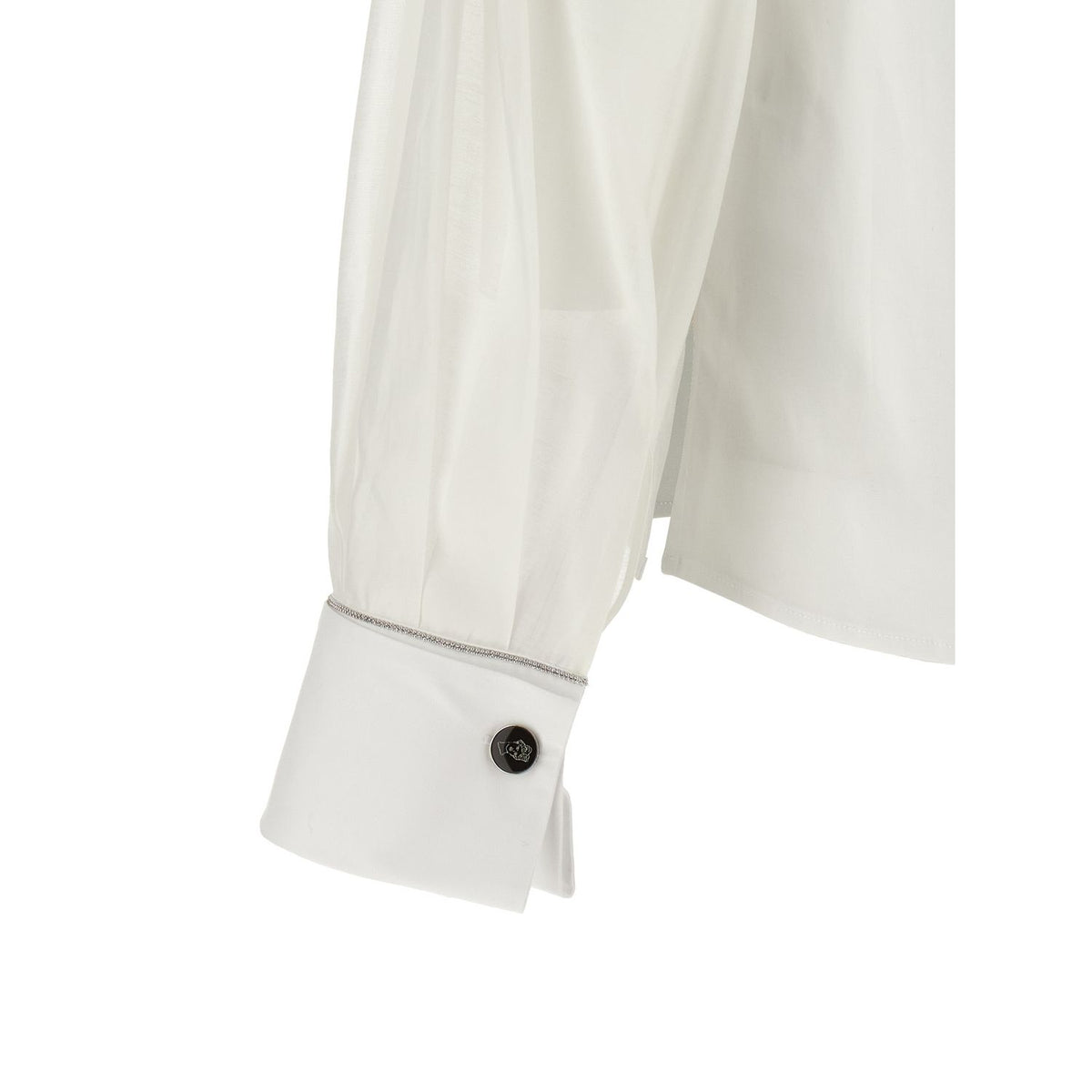 Peserico White Cotton Blouse