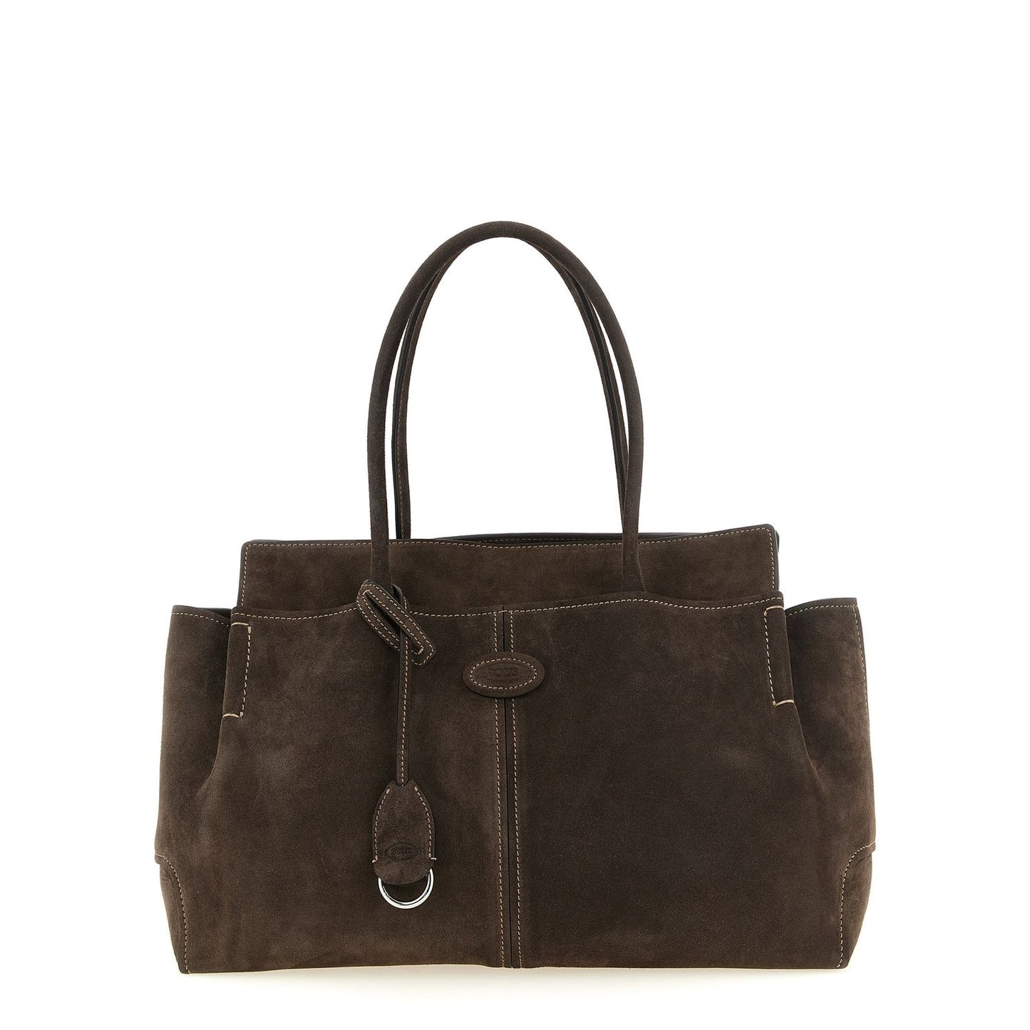Tod's Brown Calfskin Tote Bag