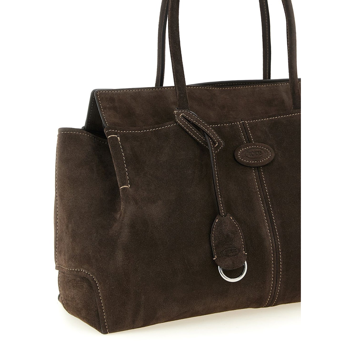 Tod's Brown Calfskin Tote Bag