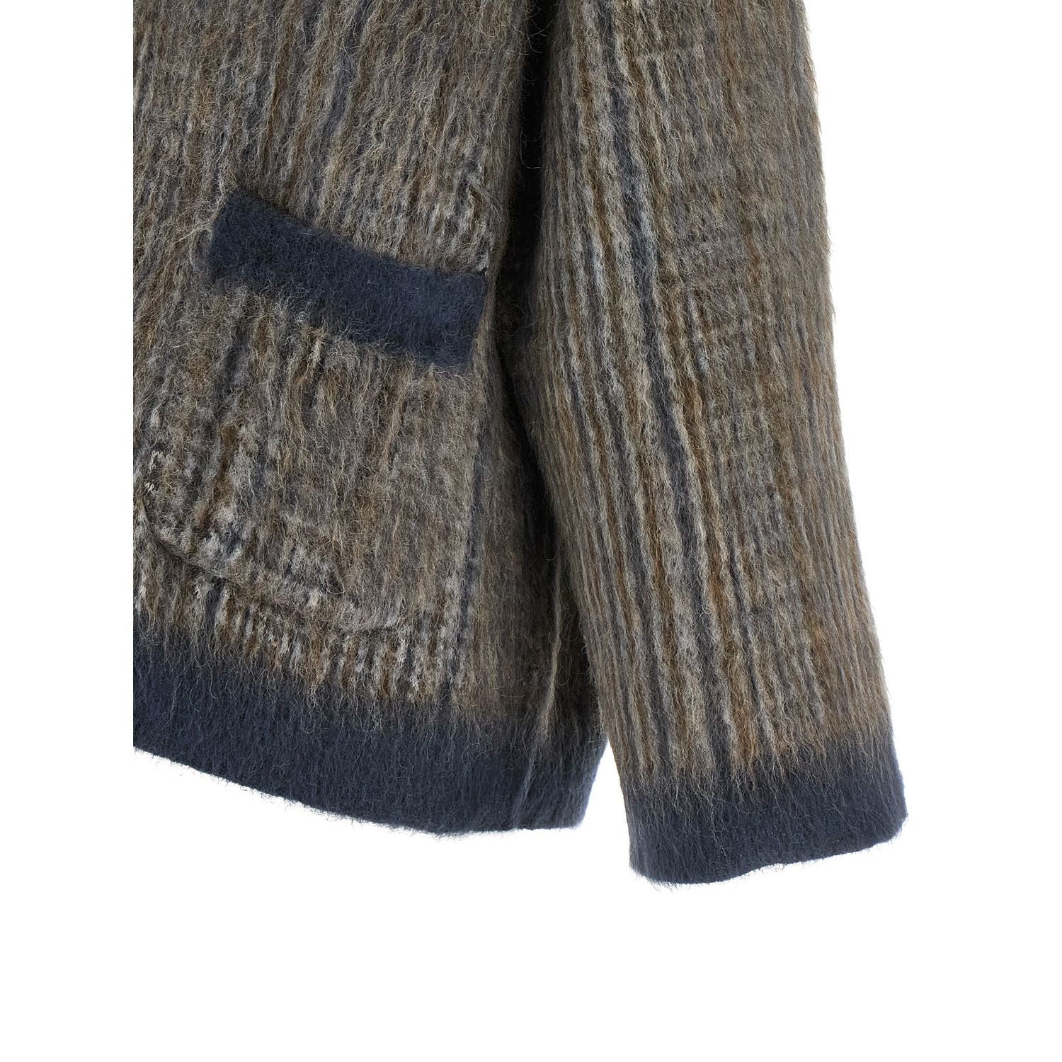 Brunello Cucinelli Gray Wool Cardigan