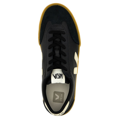 Veja Black Calfskin Low Top Sneakers