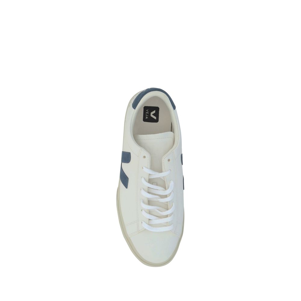 Veja White Calf Leather Bos Taurus Sneakers