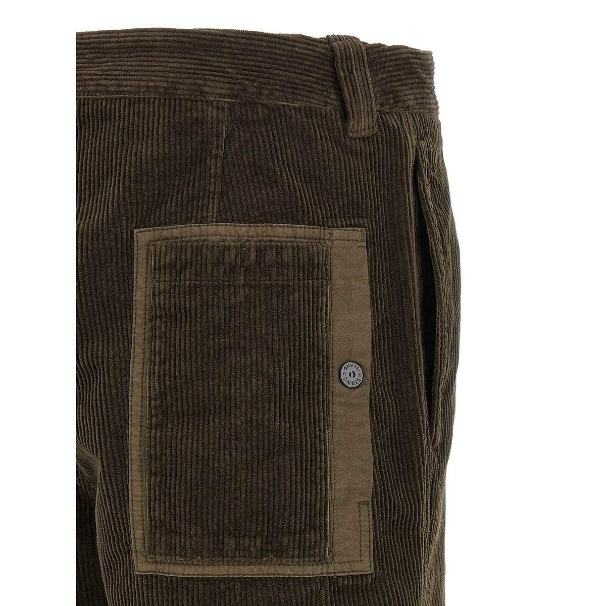 Stone Island Gray Cotton Casual Pants