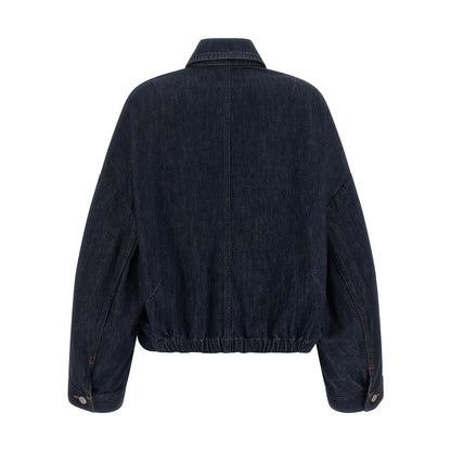 Dries Van Noten Blue Cotton Denim Jacket