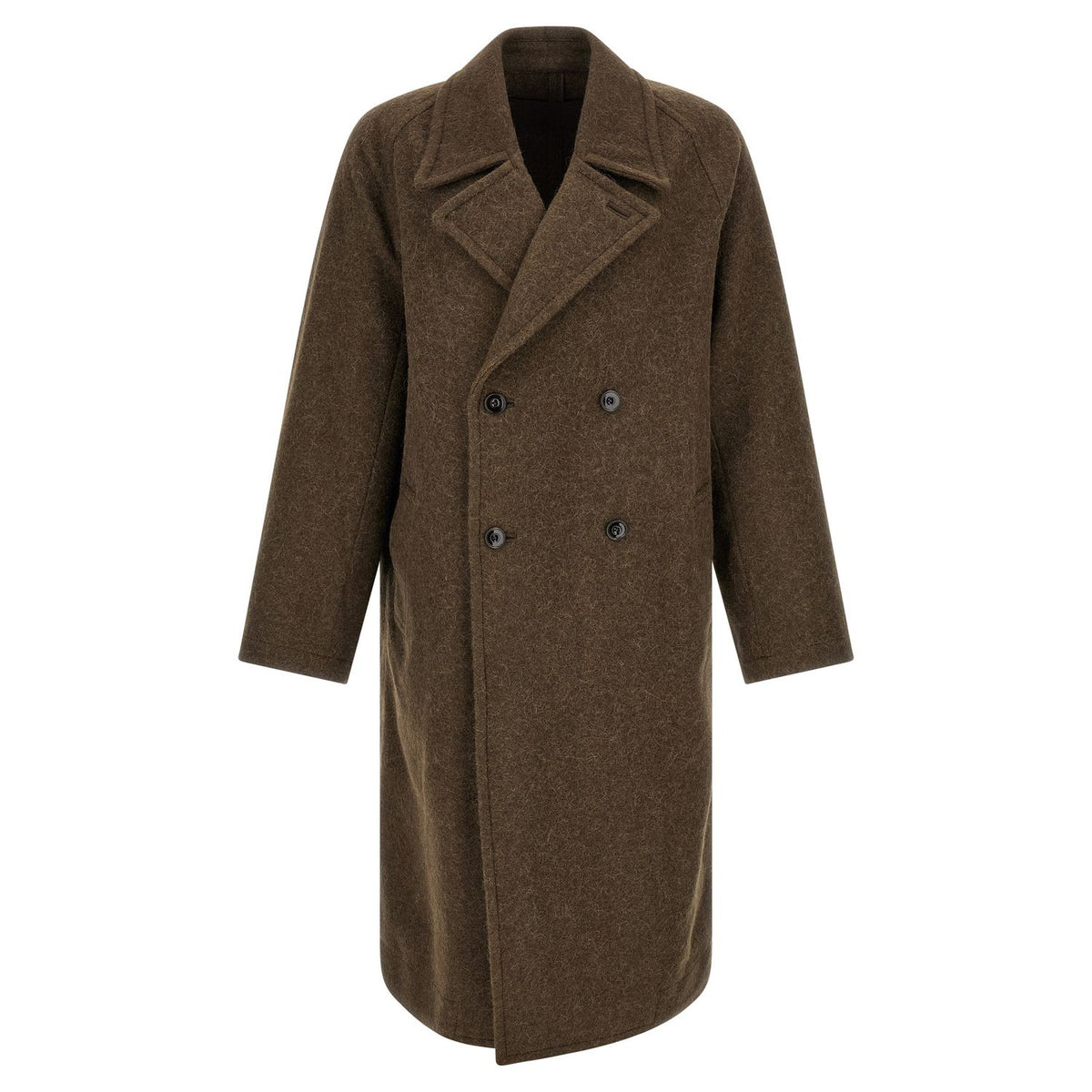 Lemaire Brown Wool Coat