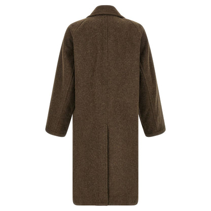 Lemaire Brown Wool Coat