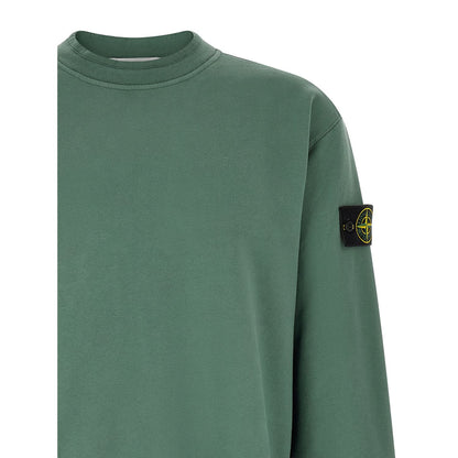 Stone Island Bicolor Cotton Sweatshirt