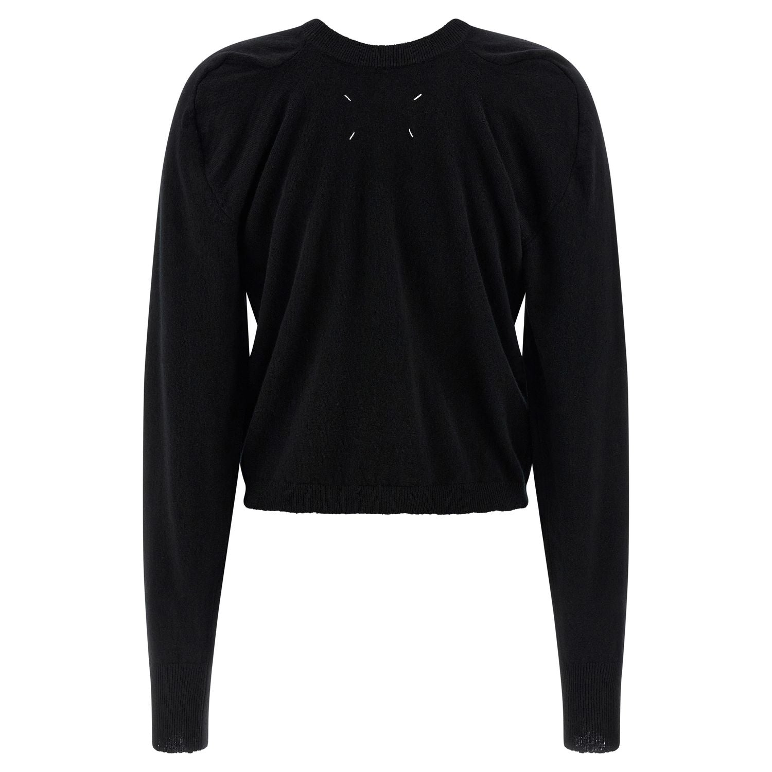 Maison Margiela Black Virgin Wool Cardigan