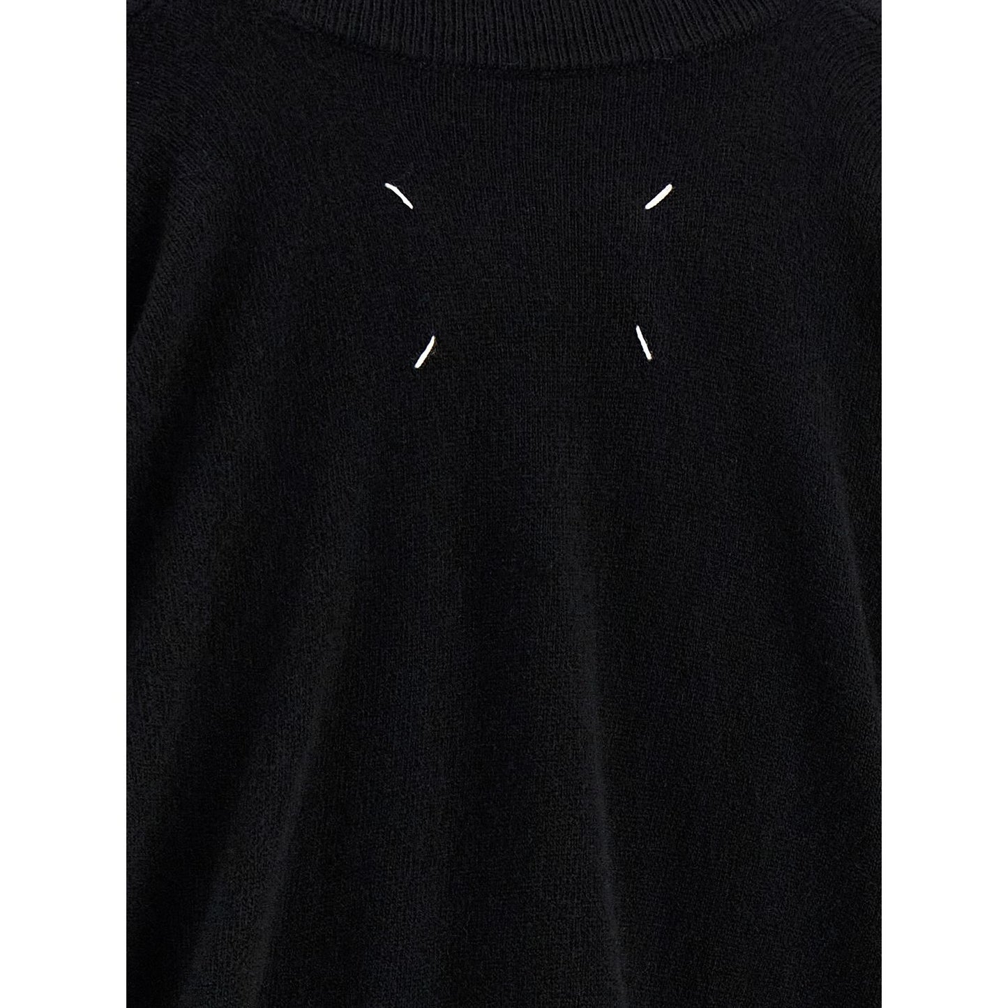 Maison Margiela Black Virgin Wool Cardigan