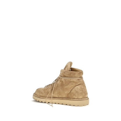 Marsell Beige Suede Leather Lace-Up Boots